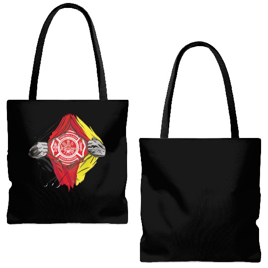 German Volunteer Fire Brigade Firefighter Tote Bags (AOP)