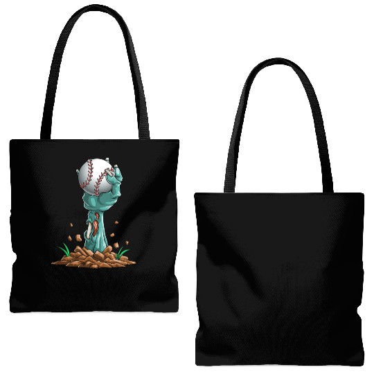 Zombie Hands Baseball Funny Halloween Horror Scary Tote Bags (AOP)
