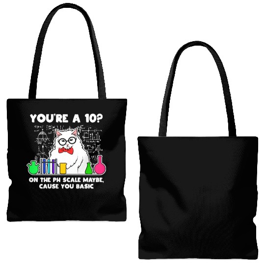 Chemistry Nerd Ph Tote Bags (AOP)
