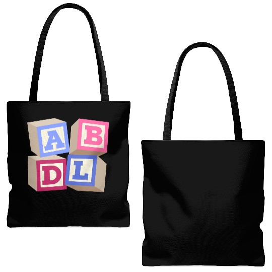 AB DL ageplay ABDL adult baby diaper baby Tote Bags (AOP)