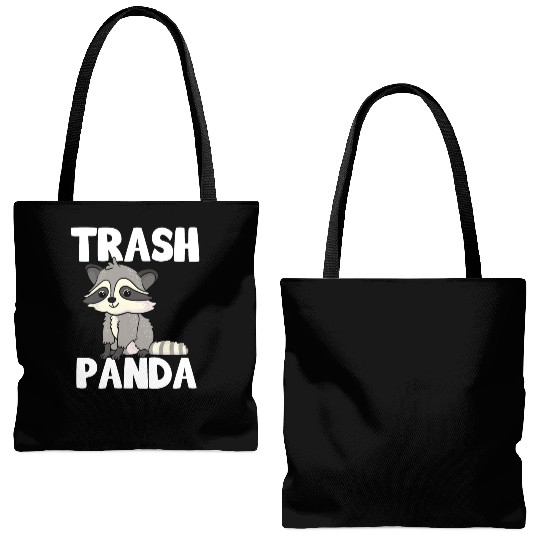 Raccoon Trash Panda Funny Cute Quote Animal Gift Tote Bags (AOP)