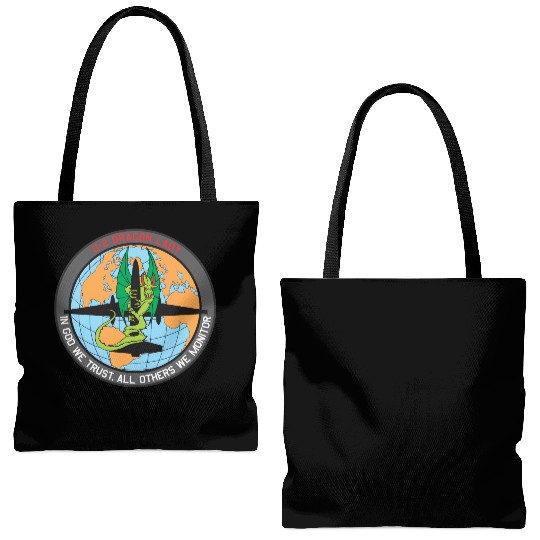 U-2 Dragon Lady patch Tote Bags (AOP)