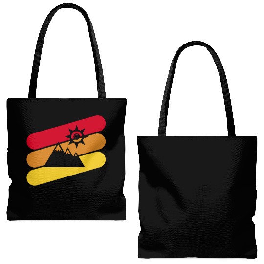 Mountains Mountain Mountaineering Tote Bags (AOP)