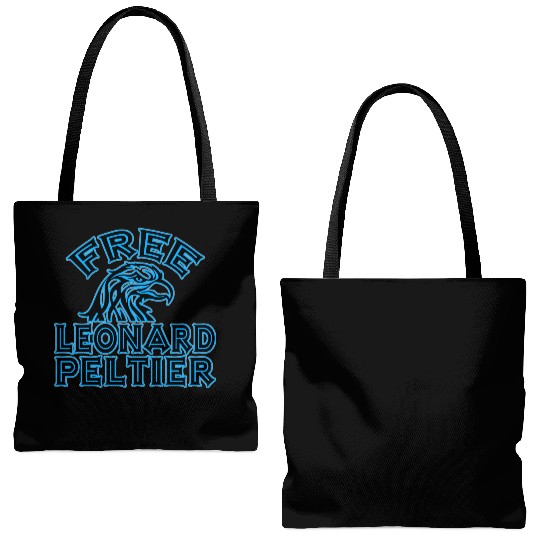 FREE LEONARD PELTIER eagle natives YStone Tote Bags (AOP)
