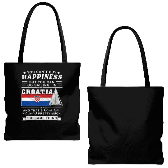 Croatia sailing, sailing ship Mediterranean gift Tote Bags (AOP)