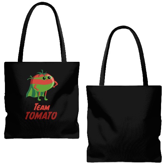 Team Tomato Vegetable vegan veggie Gardening Tote Bags (AOP)