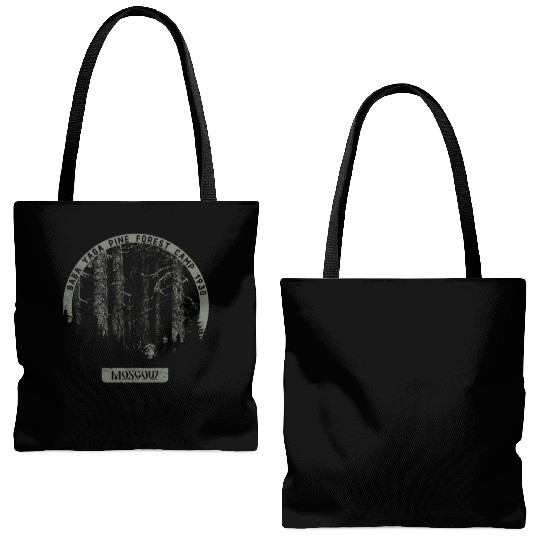 Occult Russian Witch - Baba Yaga Satanic Vintage Tote Bags (AOP)