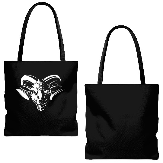 Dark Goat Baphomet - Satanic Lucifer Beelzebub Tote Bags (AOP)