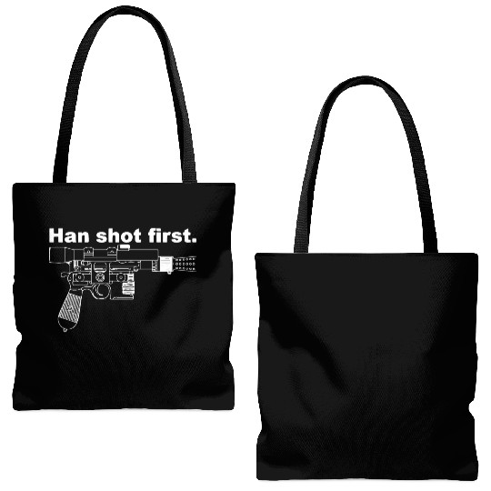 Han shot first Tote Bags (AOP)