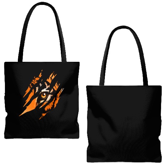 Tiger Eye Tote Bags (AOP)