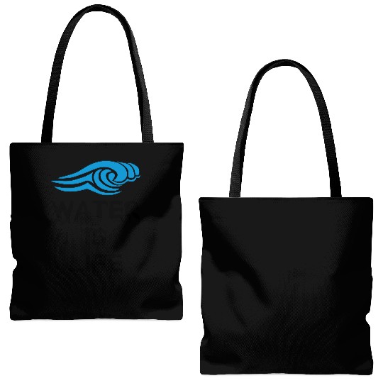Water is life Tote Bags (AOP)