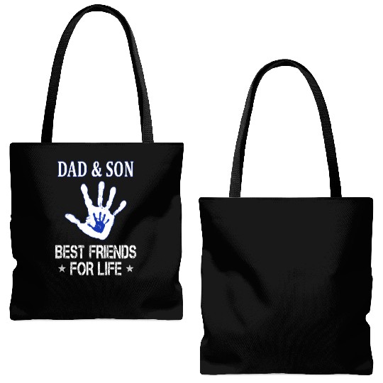 Dad And Son Matching Tote Bags (AOP) - Best Friends for Lif