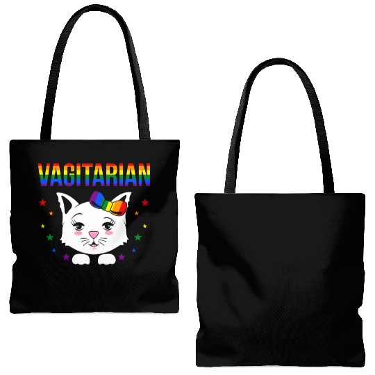 vagitarian venom Tote Bags (AOP)