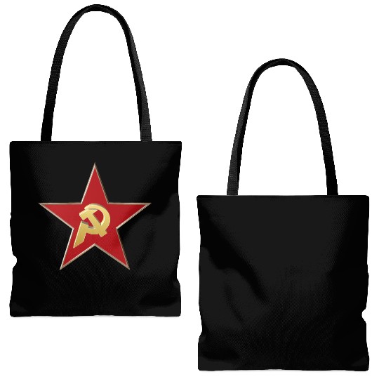 Hammer and sickle Tote Bags (AOP)