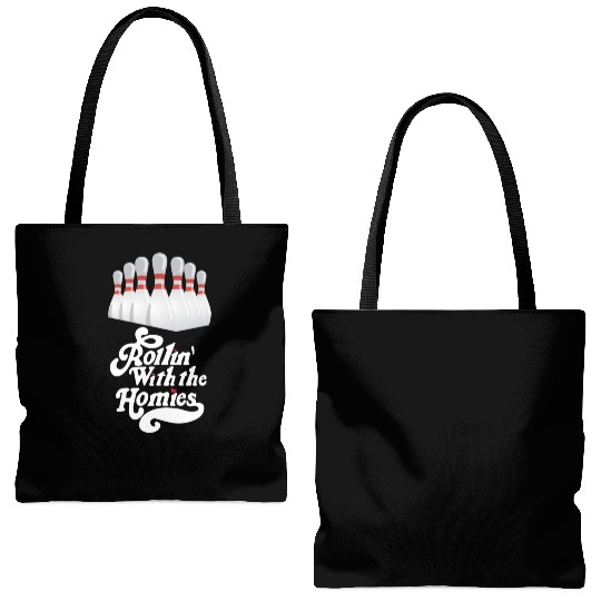 Rollin with my homies - skittles, bowling Tote Bags (AOP)