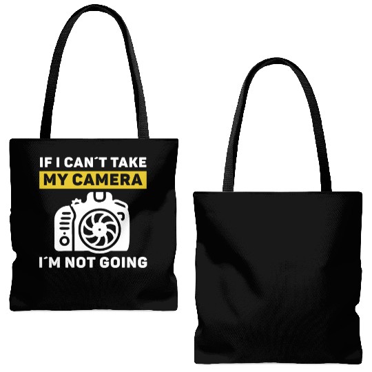 Funny Photography and camera for photographersshut Tote Bags (AOP)