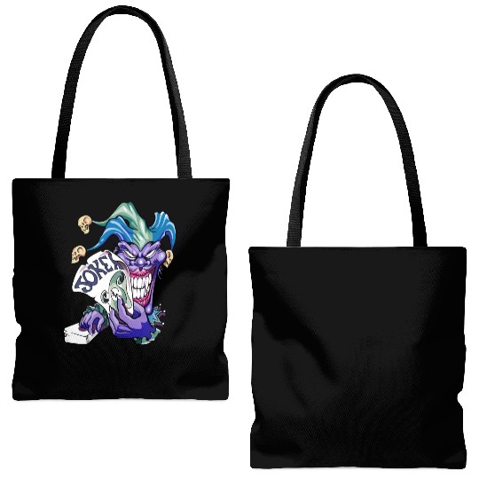 Joker with cards Tote Bags (AOP)