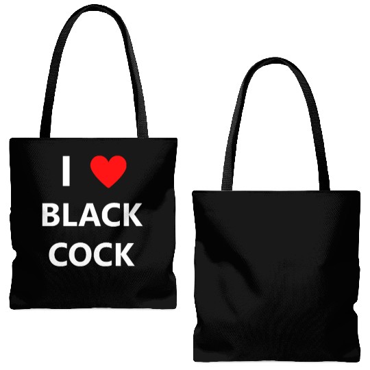 Black Cock Dick Penis sx Bjob Oral Kink BBC Tote Bags (AOP)