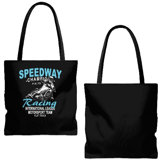 Motorcycle Speedway Racing Tote Bags (AOP)