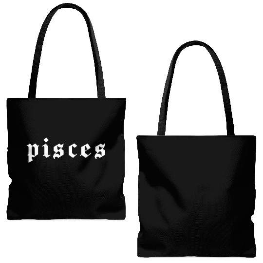Pisces, Zodiac Sign, Astrology, Horoscope Tote Bags (AOP)