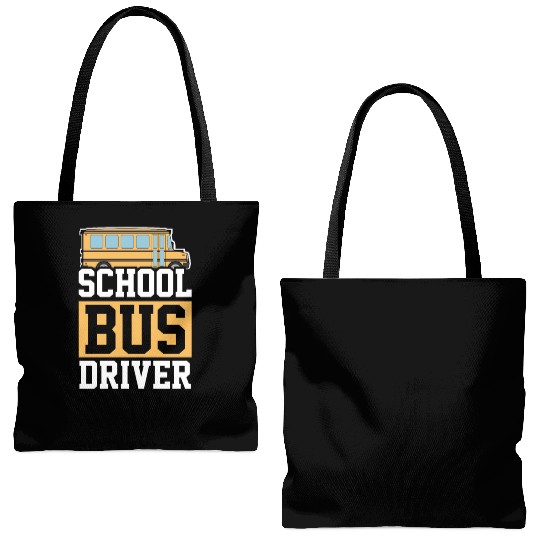 Bus Driver School Bus Tote Bags (AOP)