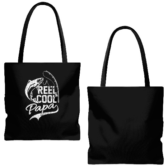 Fishing Dad Papa Father's Day Fishing Tote Bags (AOP)
