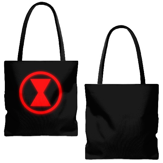 Neon Black Widow Tote Bags (AOP)