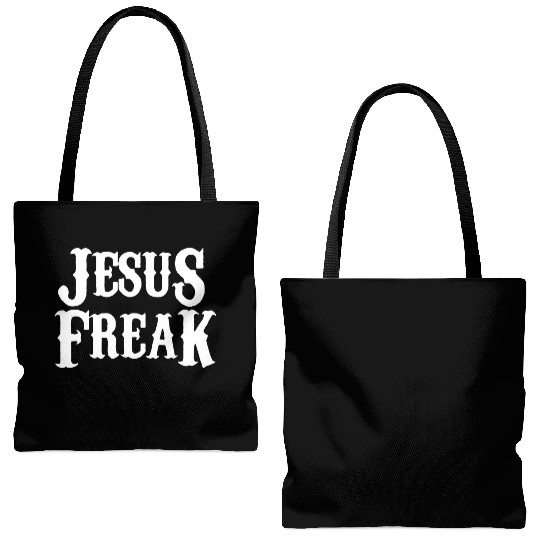 Jesus freak Tote Bags (AOP)