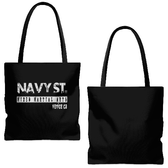 Navy St. Tote Bags (AOP) Vintage Design, Navy Street Tote Bags (AOP)