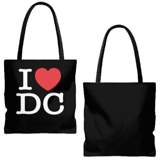 I Heart Dc Love District Of Columbia Tote Bags (AOP) Tote Bags (AOP) S