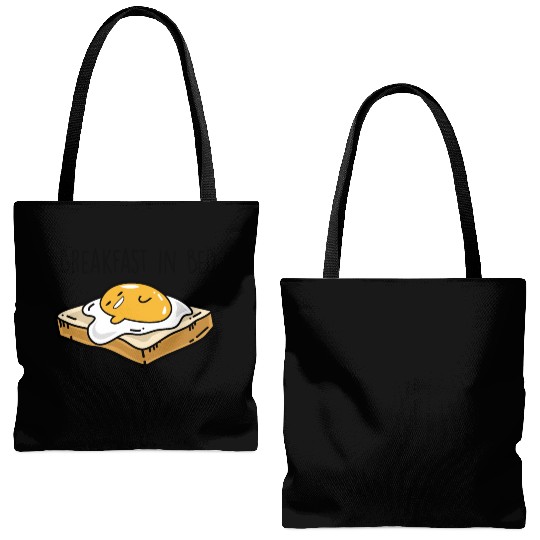 Fried egg toast - Breakfast in bed Tote Bags (AOP)