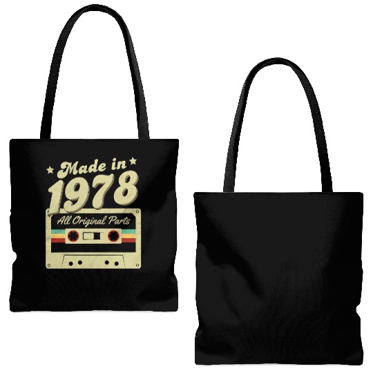 Made in 1978 Tote Bags (AOP)