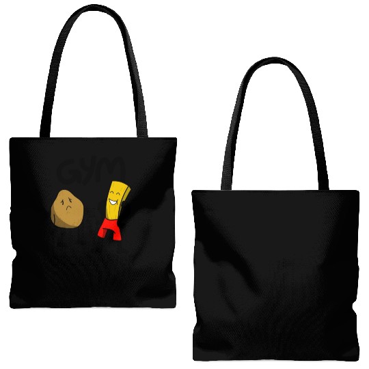 Funny Gym Potatoes Fitness Fun Tote Bags (AOP)