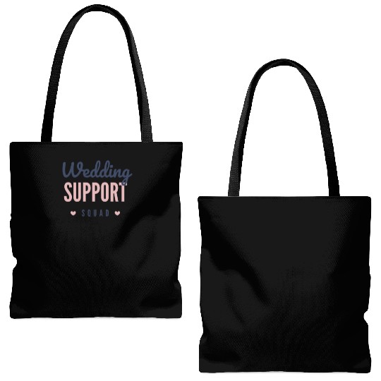 Wedding support squad Tote Bags (AOP)