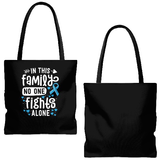 Prostate Cancer Awareness In This Family No One Tote Bags (AOP)