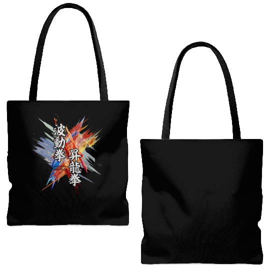 hadouken shoryuken kanji art street fighter Tote Bags (AOP)