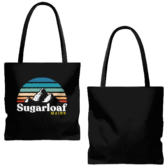 Sugarloaf Maine Usa Ski Resort 1980S Retro Gift Te Tote Bags (AOP)