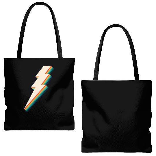 Lightning Bolt Tote Bags (AOP)