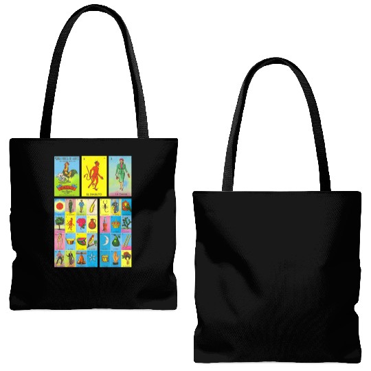 Loteria Mexican Tote Bags (AOP)