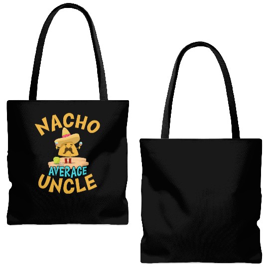 Nacho Average Uncle Funny Uncle Gift Mexican Lover Tote Bags (AOP)