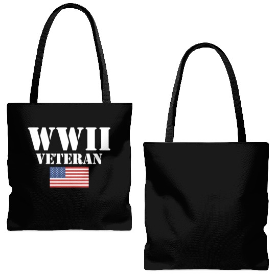American Patriot Wwii Veteran Military World War 2 Tote Bags (AOP)