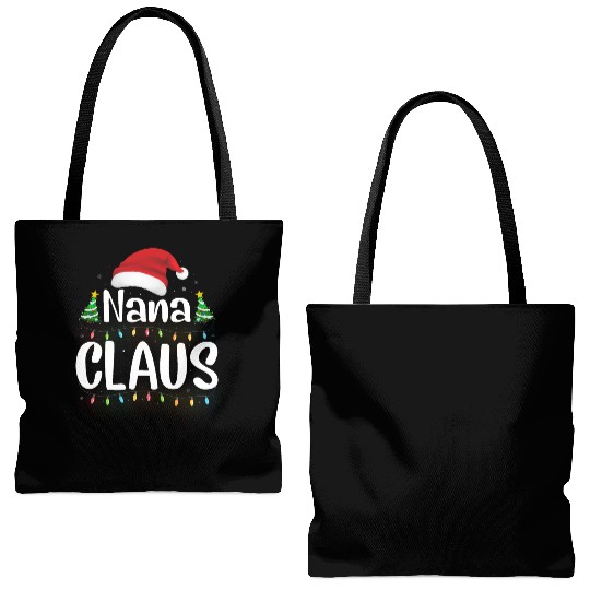 Funny Santa Nana Claus Christmas Family Matching Tote Bags (AOP)