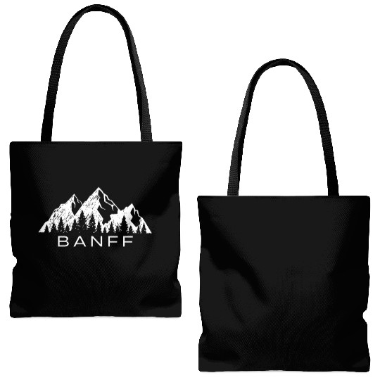Banff Tote Bags (AOP) Cool Banff National Park Canada Souven