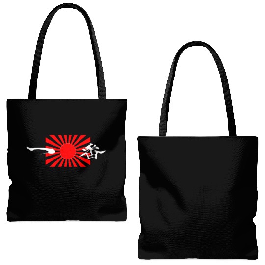 Afro Samurai Headband White Tote Bags (AOP)