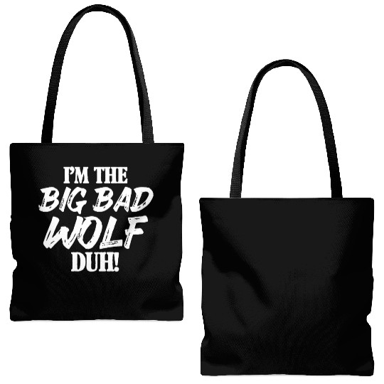 I'm The Big Bad Wolf Duh Tote Bags (AOP)
