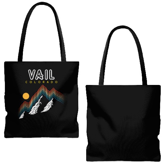 Vail Colorado Usa Ski Resort 1980S Retro Tote Bags (AOP)