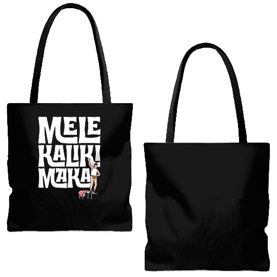 Mele Kalikimaka Cousin Eddie at the Swimming Pool Tote Bags (AOP)