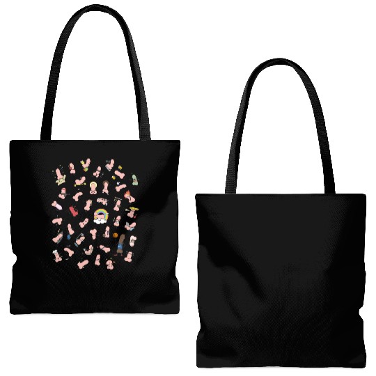 Eddie Funky Dick 40 Tote Bags (AOP)
