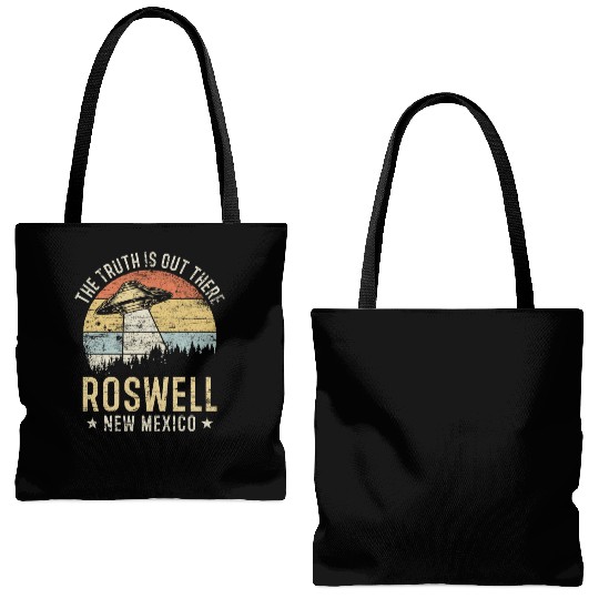 Roswell New Mexico UFO Alien Tote Bags (AOP)