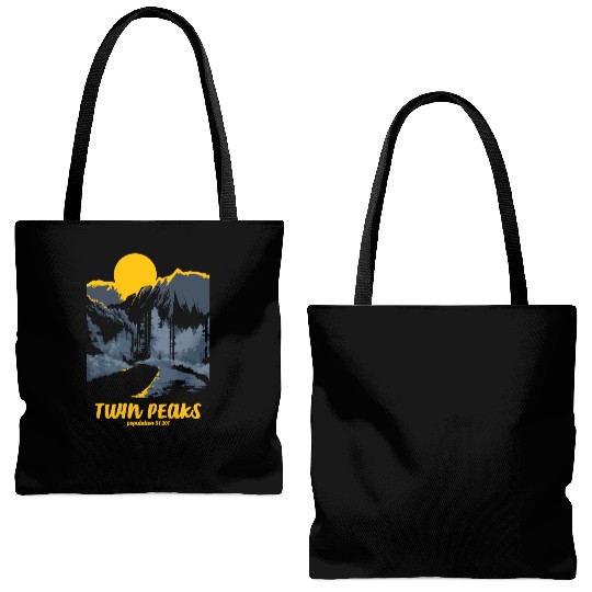 Twin Peaks Welcome To Twin Peaks Poster Tote Bags (AOP)